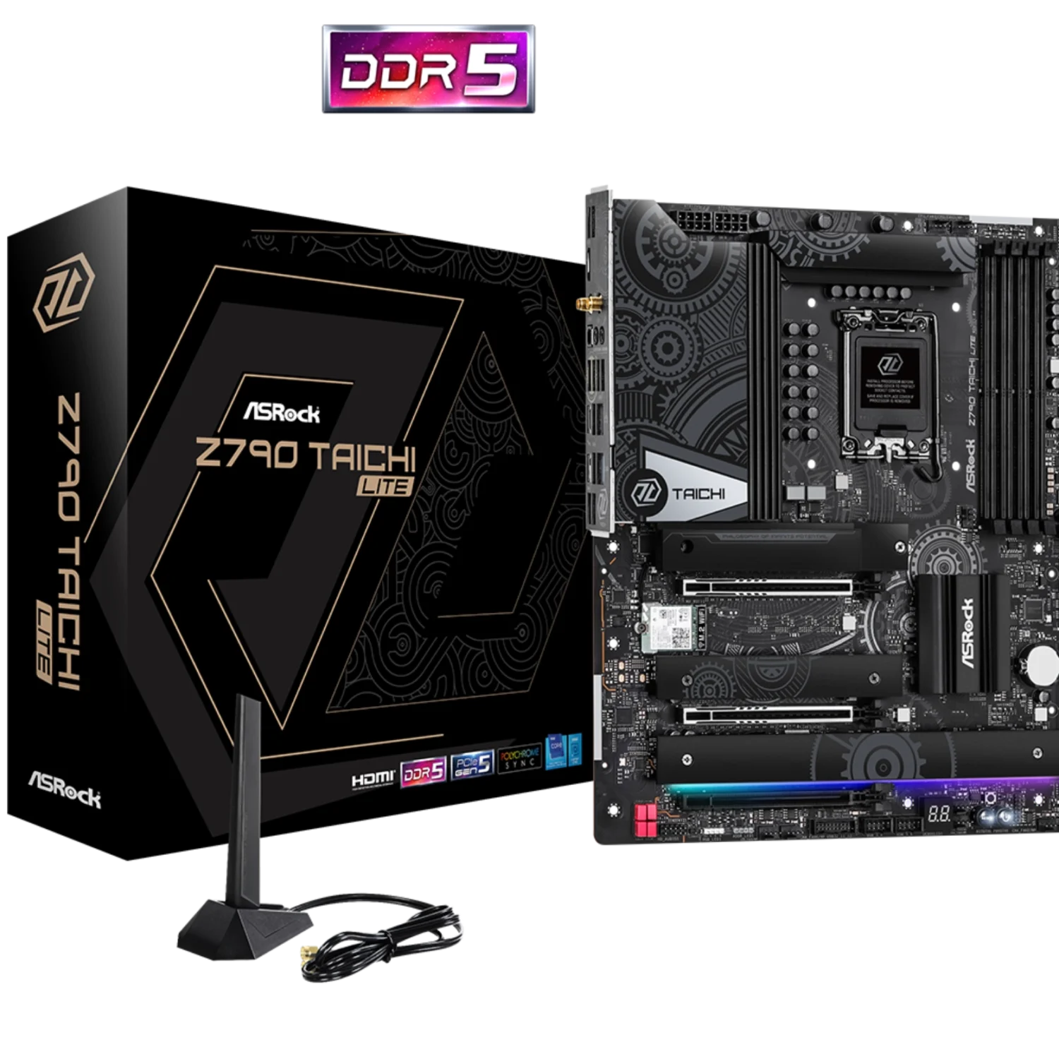 ASROCK • Z790  TAICHI LITE • Wi-Fi DDR5 • E - ATX Motherboard • Black