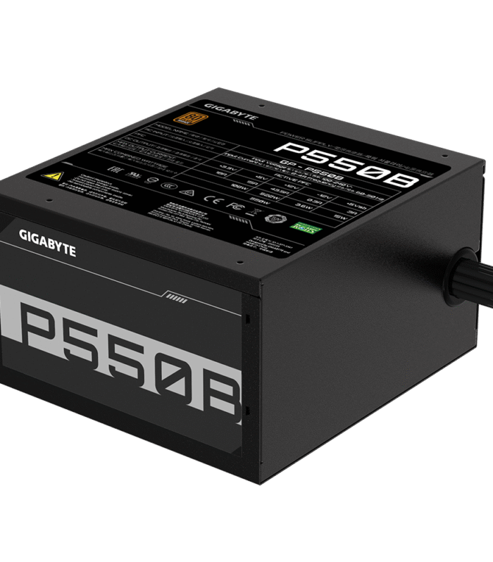 GIGABYTE •  P550B • 550W 80 PLUS Bronze  • ATX Power Supply Unit (PSU) • Black