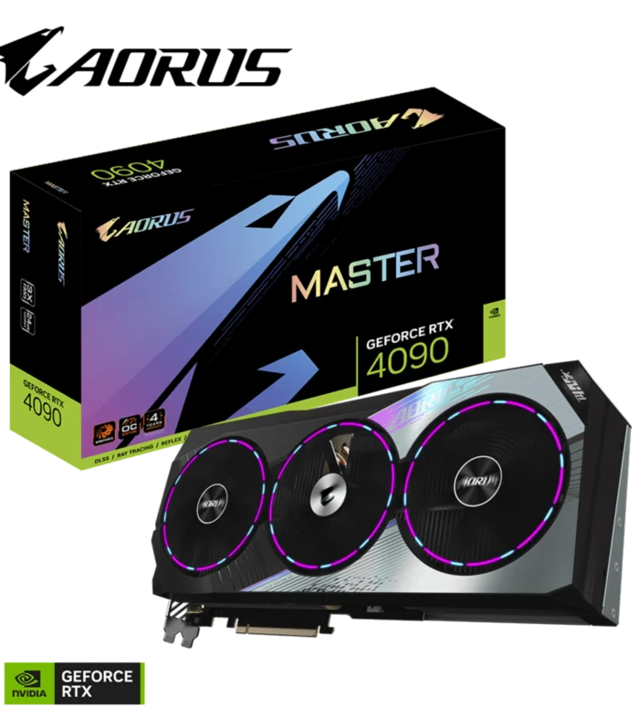 GIGABYTE • GeForce RTX™ 4090 • AORUS • MASTER • 24 GB GDDR6X • Triple Fan • Graphic Card