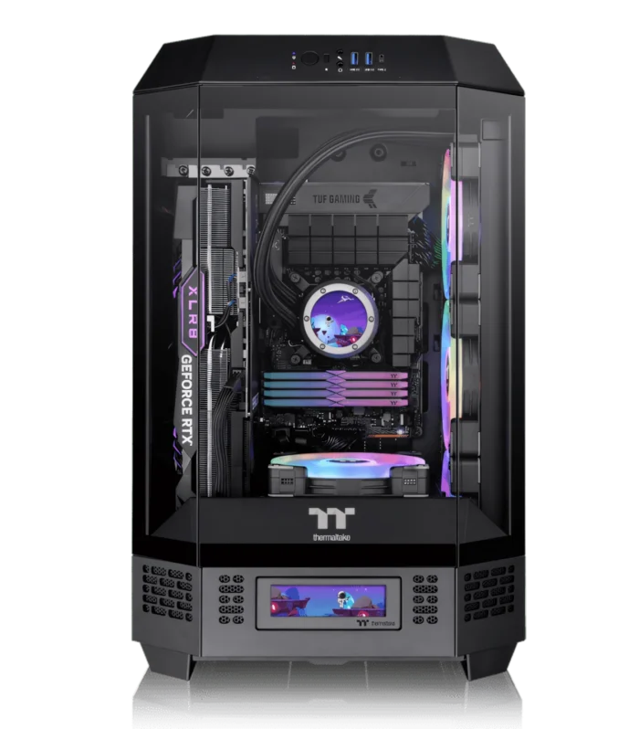 Thermaltake • Tower  300 • ARGB • TG • Micro Tower PC Case • Black