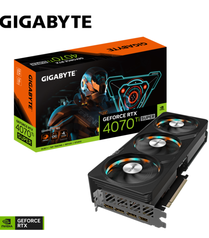 GIGABYTE • GeForce RTX™ 4070 Ti SUPER • GAMING • 16 GB GDDR6X • Triple Fan • Graphic Card