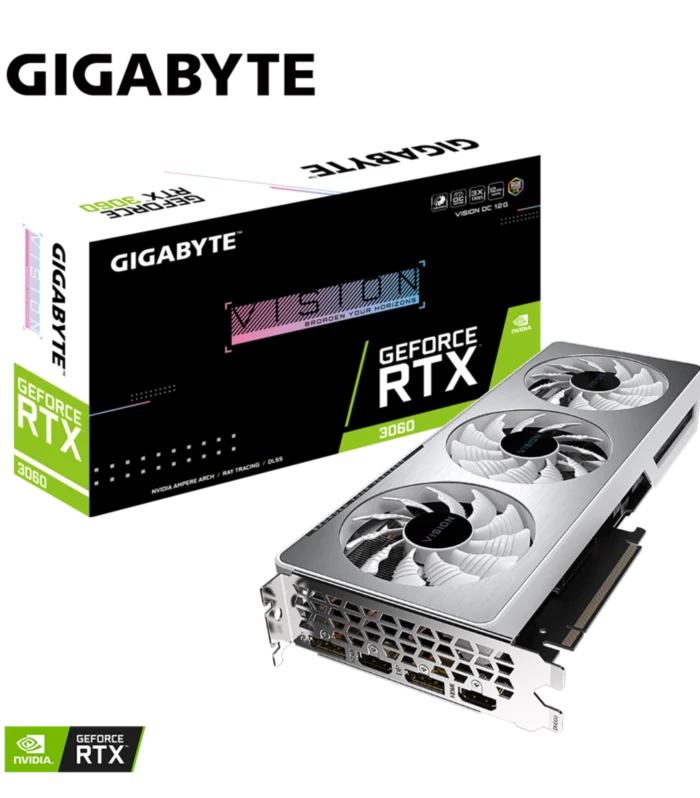 GIGABYTE • GeForce RTX™ 3060 • VISION • OC • 12 GB GDDR6 • Triple Fan • Graphic Card
