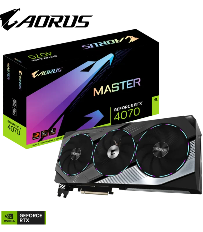 GIGABYTE • GeForce RTX™ 4070 Ti • AORUS • MASTER • 12 GB GDDR6X • Triple Fan • Graphic Card