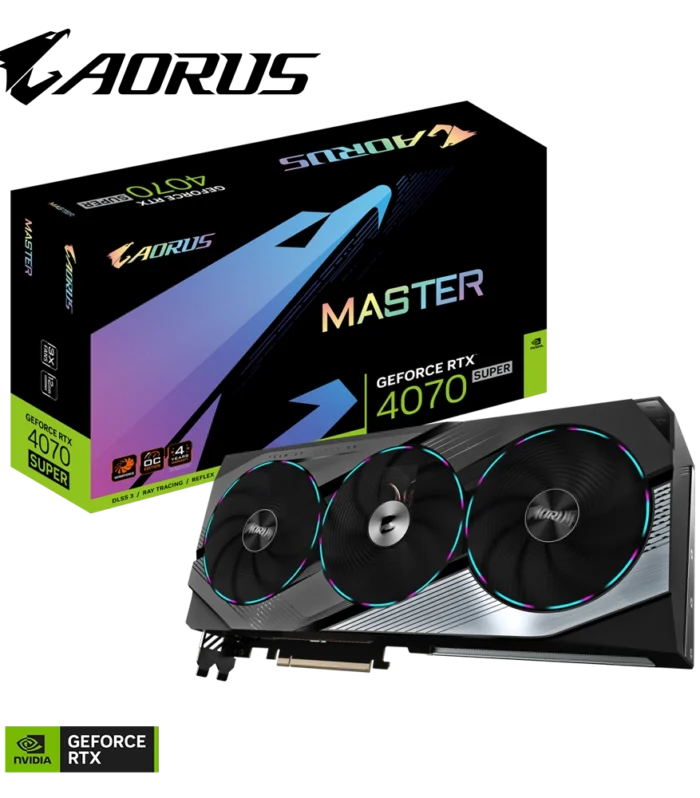 GIGABYTE • GeForce RTX™ 4070 SUPER • MASTER • 12 GB GDDR6X • Triple Fan • Graphic Card