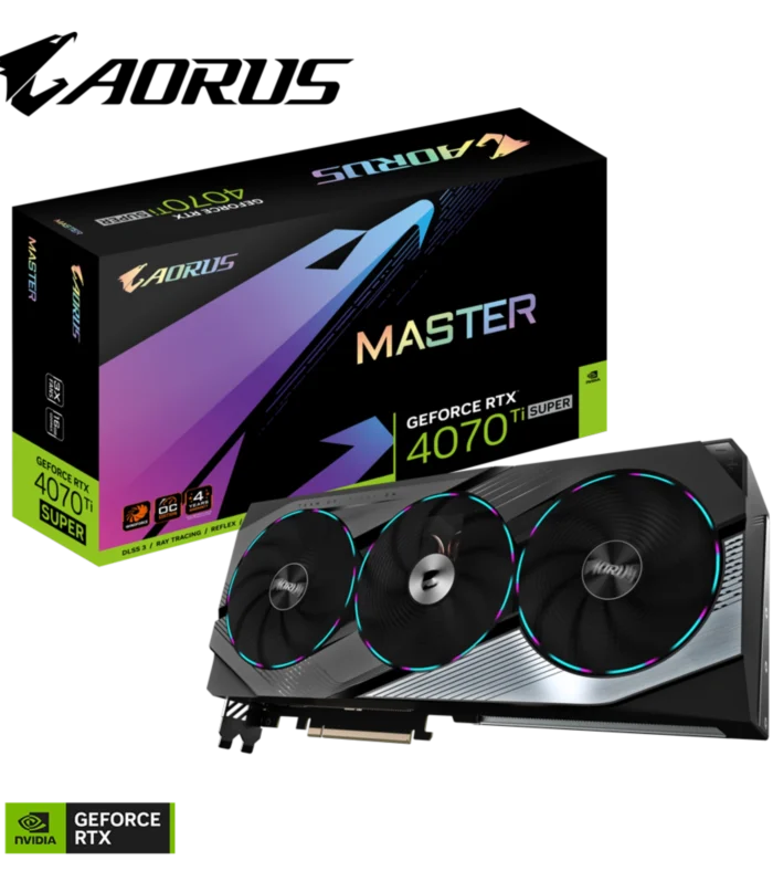 GIGABYTE • GeForce RTX™ 4070 Ti SUPER • AORUS • MASTER • 16 GB GDDR6X • Triple Fan • Graphic Card