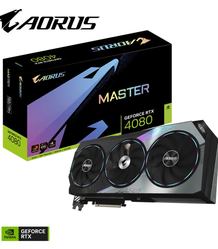 GIGABYTE • GeForce RTX™ 4080 • AORUS • MASTER • 16 GB GDDR6X • Triple Fan • Graphic Card