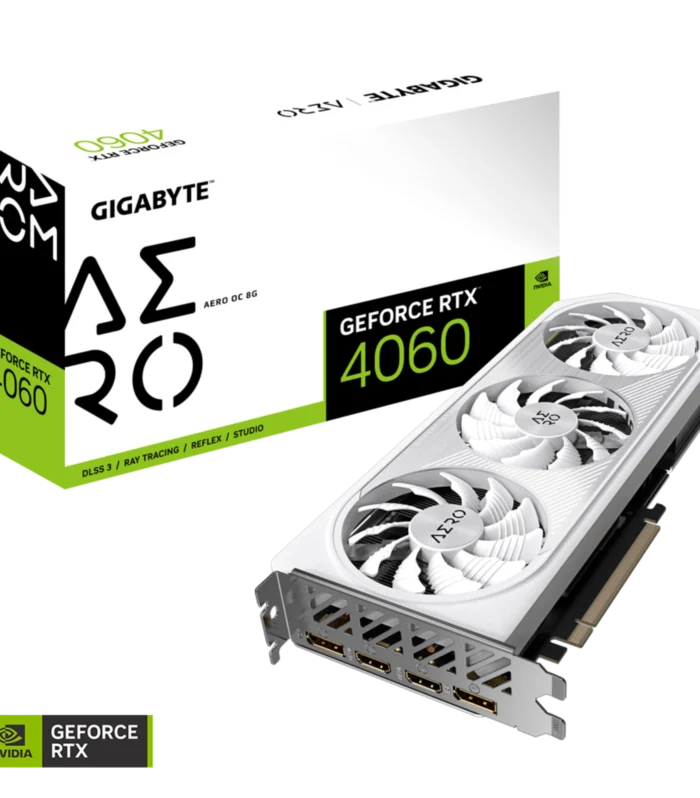 GIGABYTE • GeForce RTX™ 4060 • AERO • OC • 8 GB GDDR6 • Triple Fan • Graphic Card