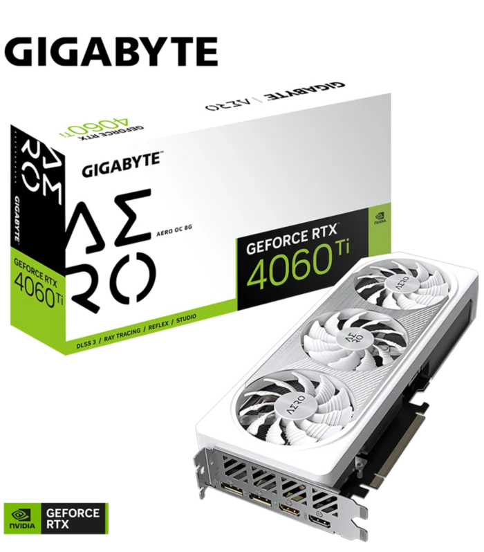 GIGABYTE • GeForce RTX™ 4060 Ti • AERO • OC • 8 GB GDDR6 • Triple Fan • Graphic Card