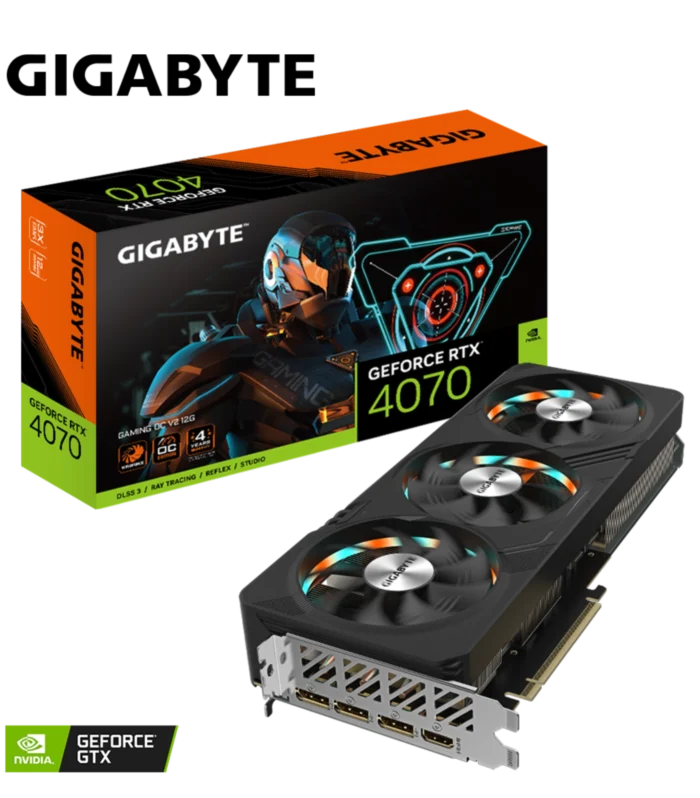 GIGABYTE • GeForce RTX™ 4070 • GAMING • OC V2 • 12 GB GDDR6X • Triple Fan • Graphic Card