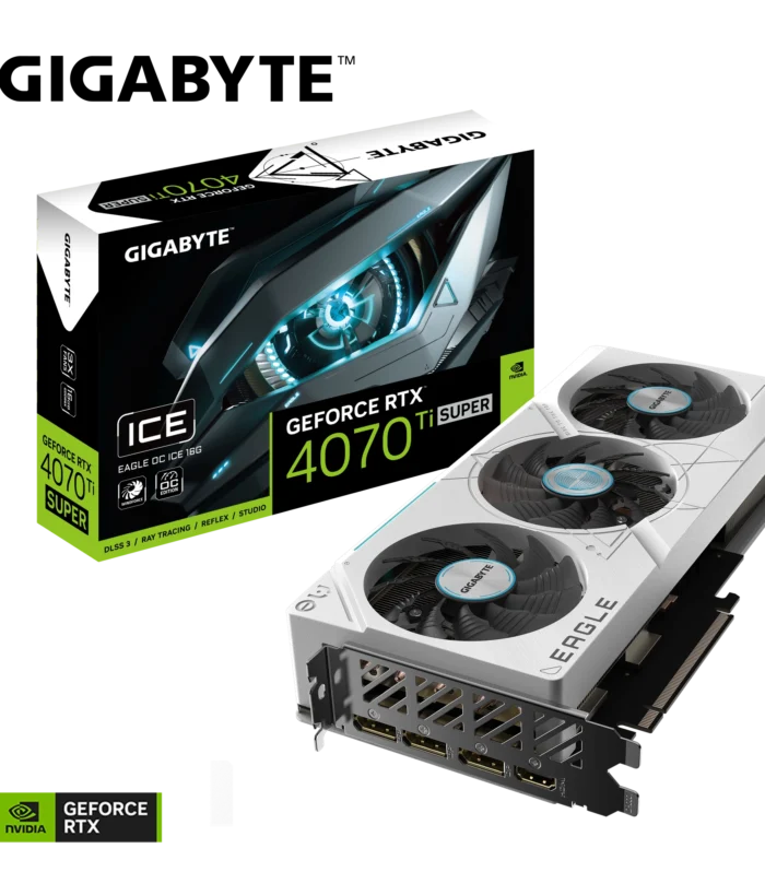 GIGABYTE • GeForce RTX™ 4070 Ti SUPER • EAGLE OC ICE • 16 GB GDDR6X • Triple Fan • Graphic Card
