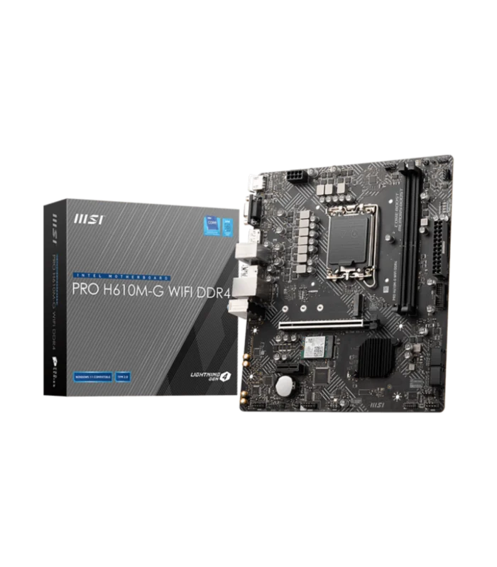 MSI • H610M  PRO G • Wi-Fi DDR4 • mATX Motherboard • Black
