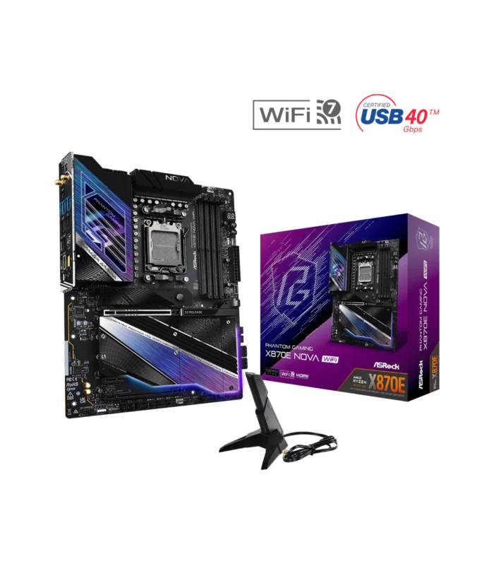 ASROCK • X870E  NOVA  • Wi-Fi DDR5 • ATX Motherboard • Black