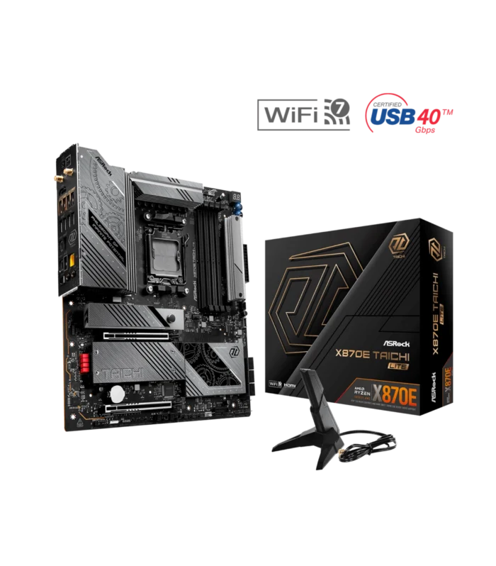ASROCK • X870E  TAICHI  LITE • Wi-Fi DDR5 • E - ATX Motherboard • Black